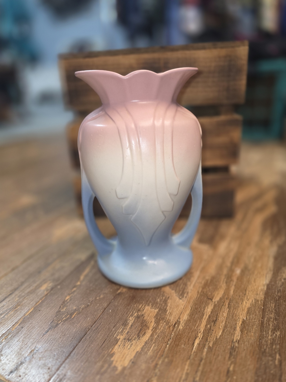 Vintage Hull USA Planter Vase Mardi Gras